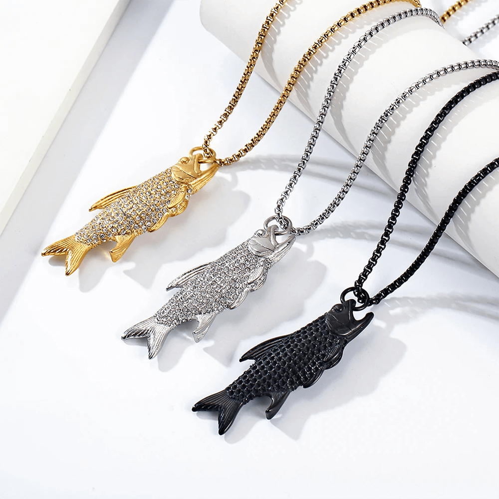 Hooked Piranha Necklace