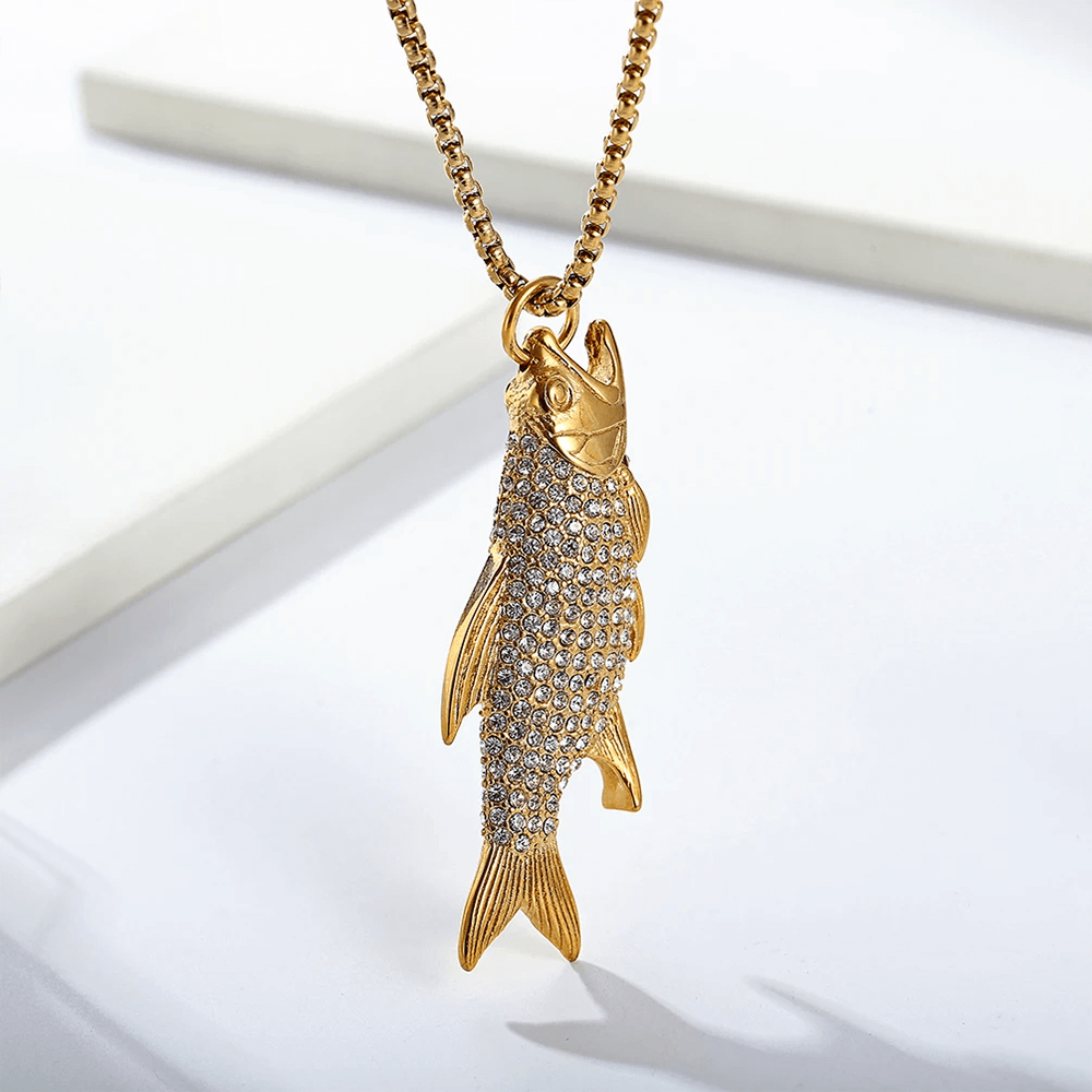 Hooked Piranha Necklace