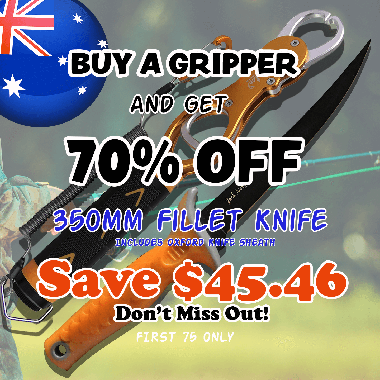 Fish Gripper With - 70% Off 350 Fillet Knife