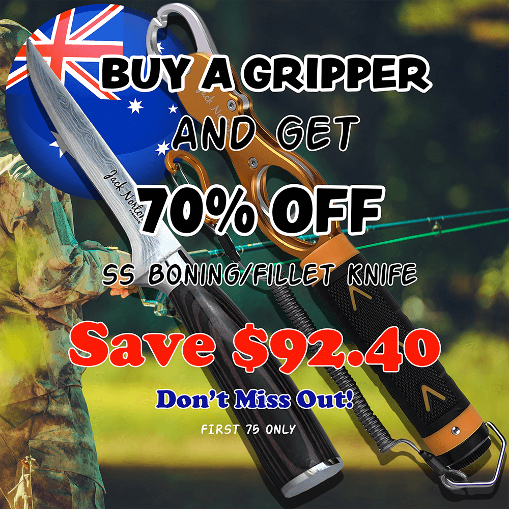 Fish Gripper With - 70% Off SS Knife