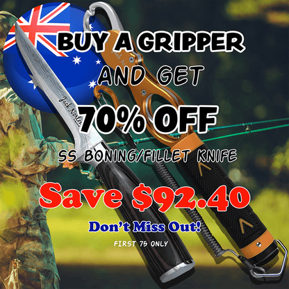 Fish Gripper With - 70% Off SS Knife