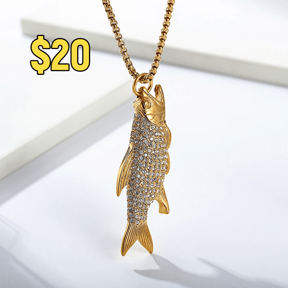 Hooked Piranha Necklace
