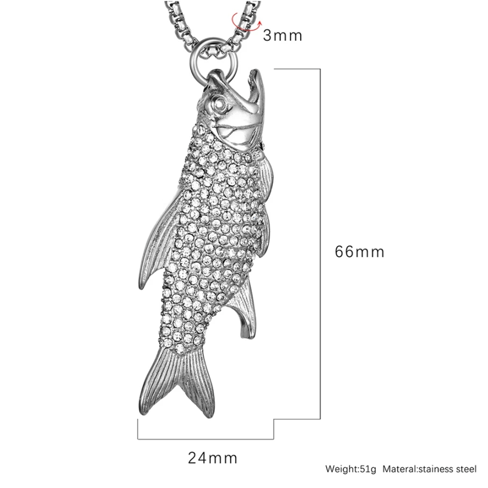 Hooked Piranha Necklace