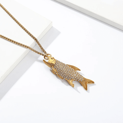 Hooked Piranha Necklace