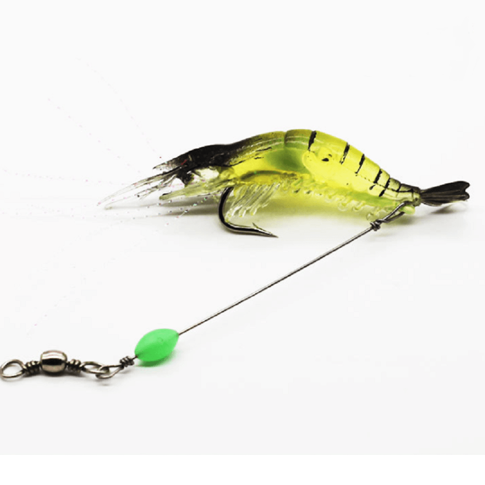 Pre-Hooked Glow Shrimp Bait (3 Pack)