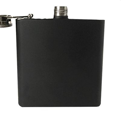 Matte Black Hip Flask