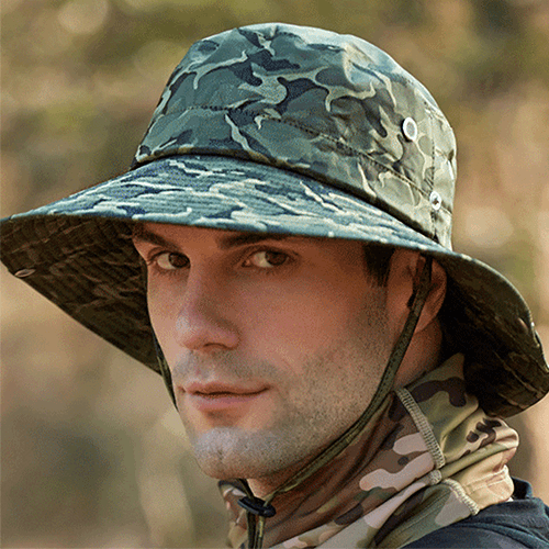 Camouflage Sun Smart Fishing Hat