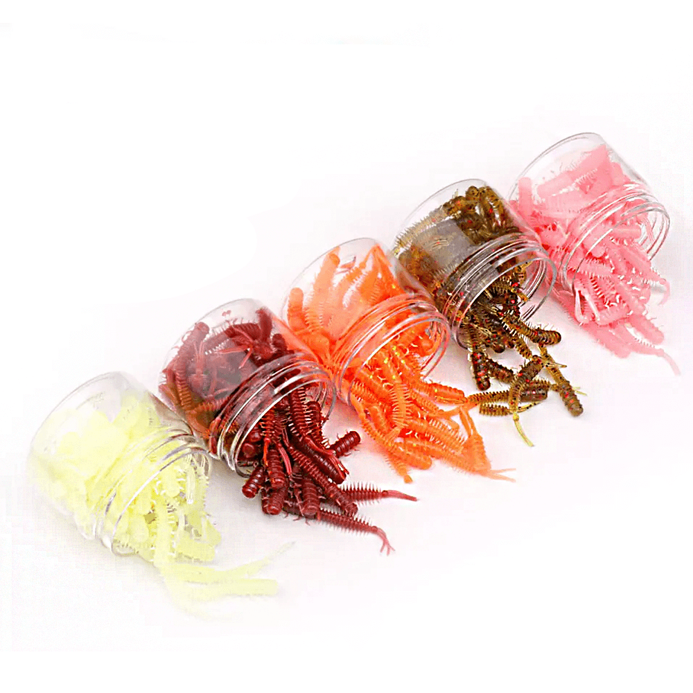 Hairy Worms Lures (50 Per Jar)