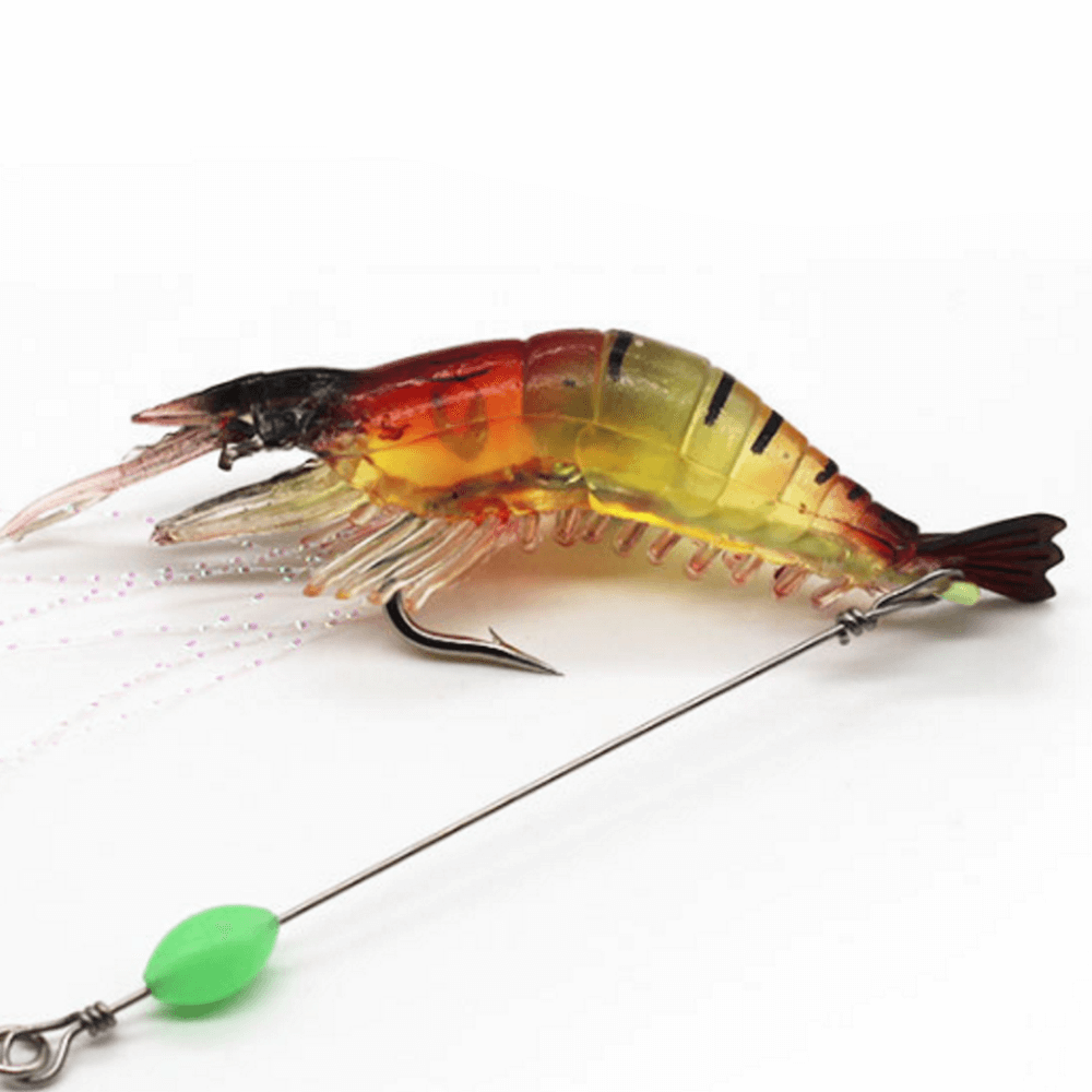 Pre-Hooked Glow Shrimp Bait (3 Pack)