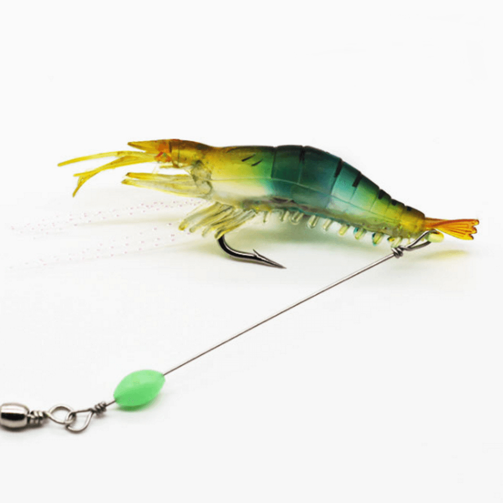 Pre-Hooked Glow Shrimp Bait (3 Pack)