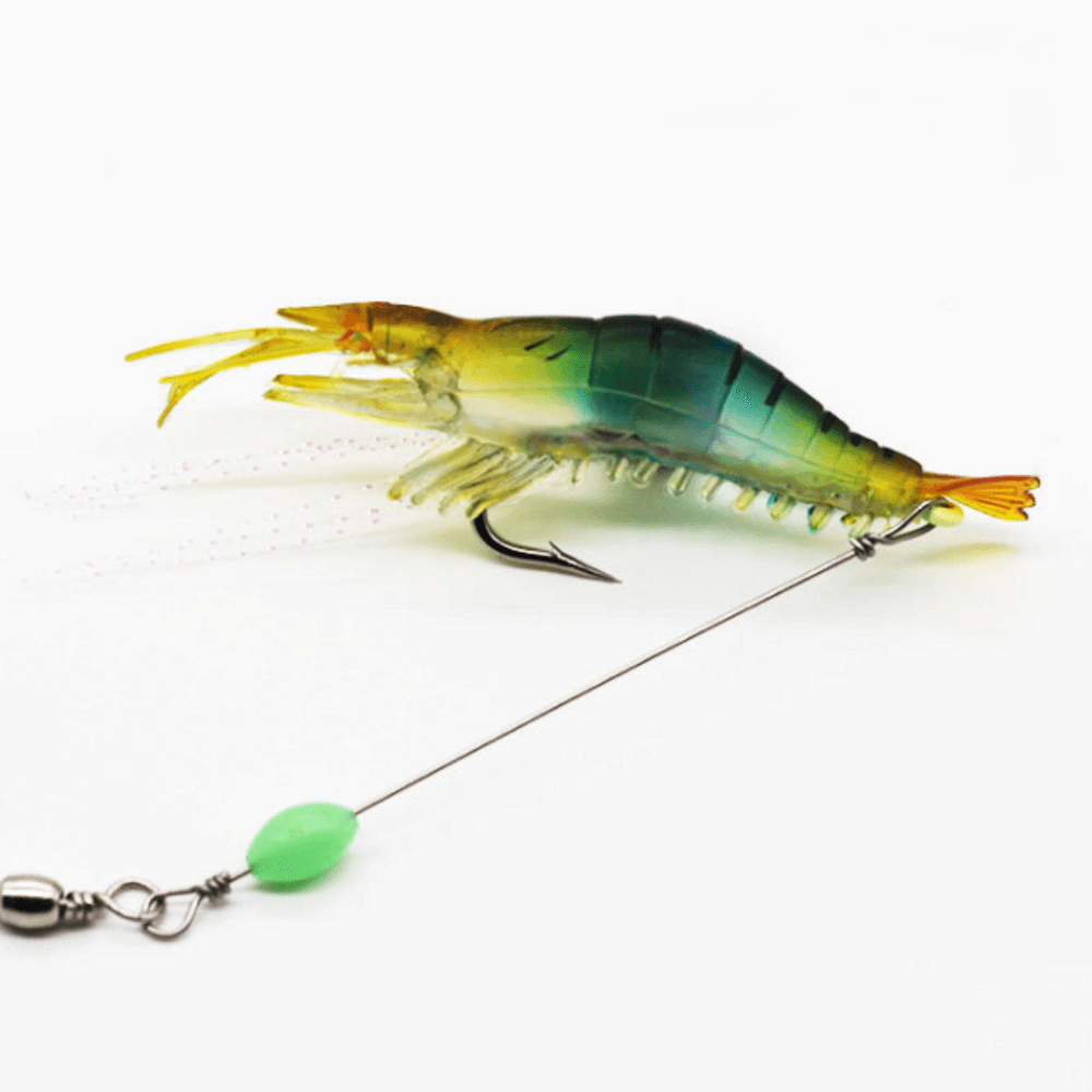 NEW - 5pc - Shrimp Fishing Lures - With Swivels Glow Hooks and Sabiki -  sporting goods - by owner - craigslist
