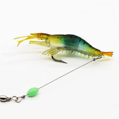 Pre-Hooked Glow Shrimp Bait (3 Pack)