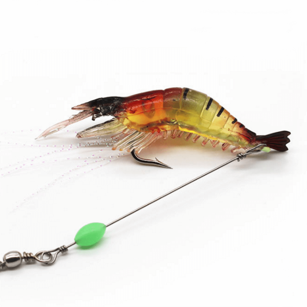 Pre-Hooked Glow Shrimp Bait (3 Pack)